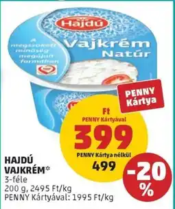 PENNY Hajdú vajkrém ajánlat