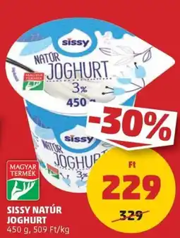 PENNY Sissy natúr joghurt ajánlat