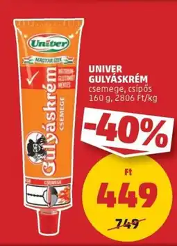 PENNY Univer gulyáskrém ajánlat