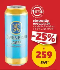 PENNY Löwenbräu dobozos sör ajánlat