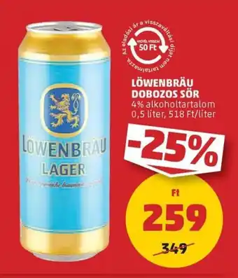 PENNY Löwenbräu dobozos sör ajánlat