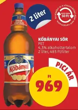 PENNY Kőbányai sör ajánlat