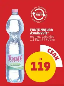 Fonte natura ásványvíz