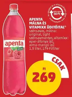 PENNY Apenta málna és vitamixx üditőital ajánlat