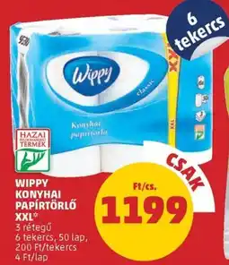 PENNY Wippy konyhai papírtörlő XXL ajánlat