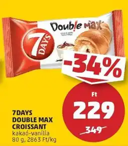 PENNY 7days double max croissant ajánlat