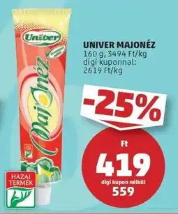PENNY Univer majonéz ajánlat