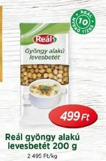 Real Reál gyöngy alakú levesbetét ajánlat