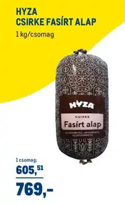 Metro Hyza csirke fasírt alap ajánlat