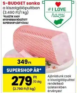 Spar Market S-BUDGET sonka ajánlat
