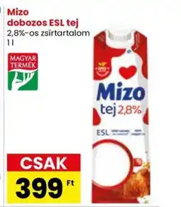 Spar Market Mizo dobozos ESL tej ajánlat