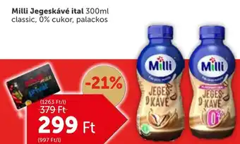 PRIVÁT Milli Jegeskávé ital ajánlat