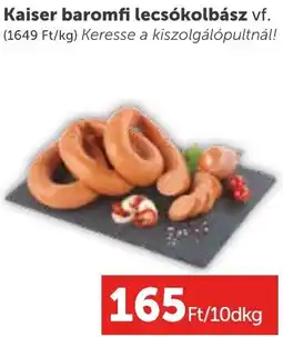 PRIVÁT Kaiser baromfi lecsokolbasz ajánlat