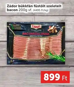 PRIVÁT Zádor bükkfán füstölt szeletelt bacon ajánlat