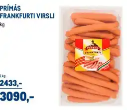 Metro Prímás frankfurti virsli ajánlat