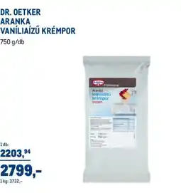 Metro Dr. Oetker aranka vaníliaízű krémpor ajánlat