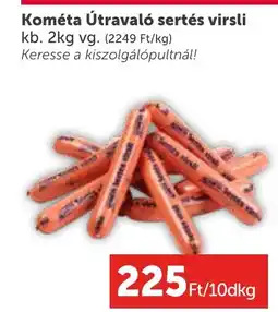 PRIVÁT Kométa Útravaló sertés virsli ajánlat
