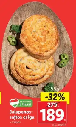 Lidl Jalapenos- sajtos csiga ajánlat
