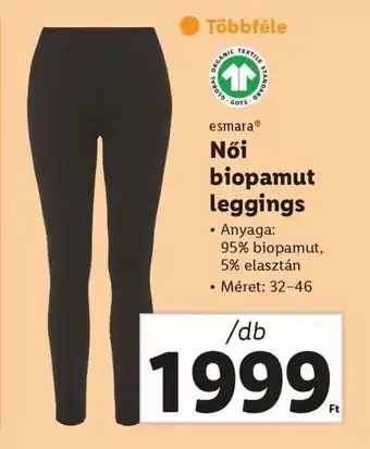 Lidl Esmara Női biopamut leggings ajánlat