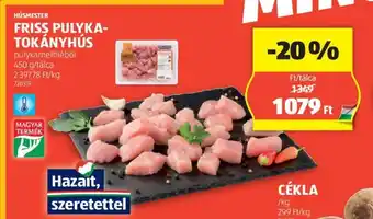 ALDI Húsmester friss pulyka- tokányhús ajánlat