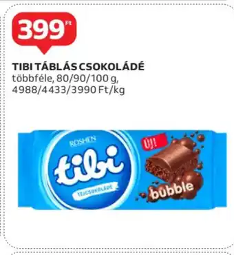 Auchan Tibi táblás csokoládé ajánlat