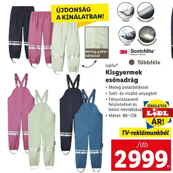 Lidl Lupilu Kisgyermek esőnadrág ajánlat