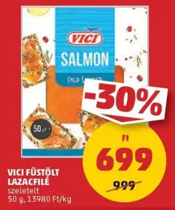 PENNY Vici füstölt lazacfilé ajánlat