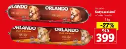 Lidl Orlando kutyaszalámi ajánlat