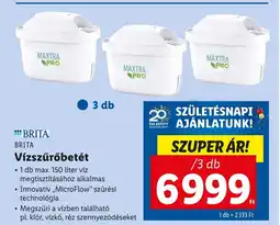 Lidl Brita vízszűrőbetét ajánlat