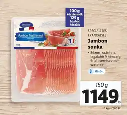 Lidl Spécialités françaises jambon sonka ajánlat