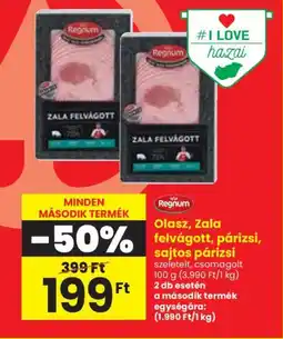 Spar Olasz, zala felvágott, párizsi, sajtos párizsi ajánlat