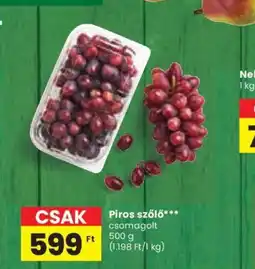 Spar Piros szőlő ajánlat