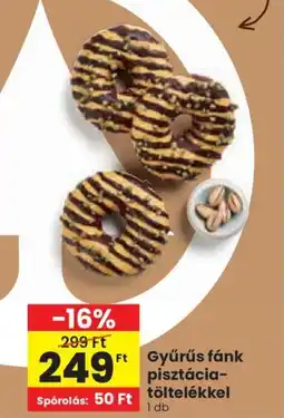 Spar Gyűrűs fánk pisztáciatöltelékkel ajánlat