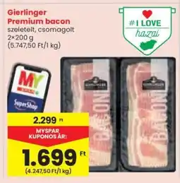 Spar Gierlinger Premium bacon ajánlat