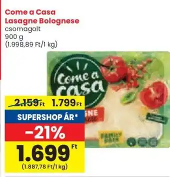 Spar Come a Casa Lasagne Bolognese ajánlat