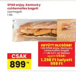 Spar Spar enjoy, kentucky csirkemelles bagett ajánlat