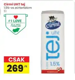 Spar Cirmi UHT tej ajánlat