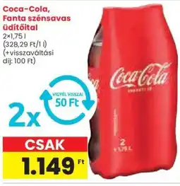 Spar Coca-Cola, Fanta szénsavas Üdítőital ajánlat