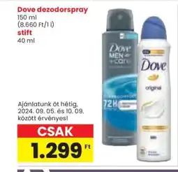 Dove dezodorspray / stift