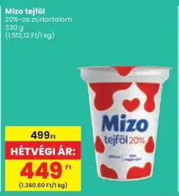 Spar Mizo tejföl ajánlat