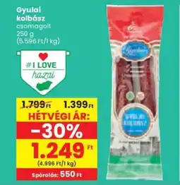 Spar Gyulai kolbász ajánlat