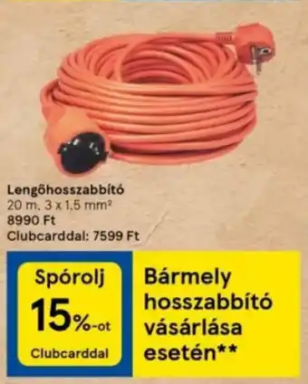 Tesco Lengőhosszabbító ajánlat