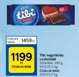 Tesco Roshen tibi nagytáblás csokoládé ajánlat