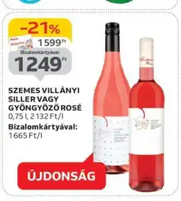 Auchan Szemes villányi siller vagy gyöngyöző rosé ajánlat
