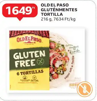 Auchan Old el paso gluténmentes tortilla ajánlat