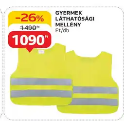 Auchan Gyermek láthatósági mellény ajánlat