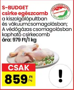 Spar S-budget csirke egészcomb ajánlat