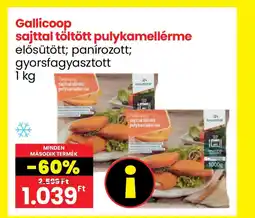 Gallicoop sajttal töltött pulykamellérme