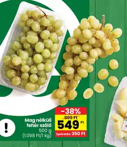 Spar Mag nélküli fehér szőlő ajánlat