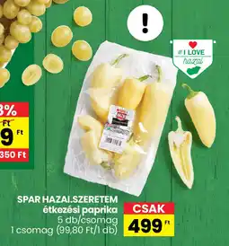 Spar Spar hazai.szeretem étkezési paprika ajánlat